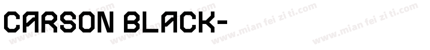 Carson Black字体转换